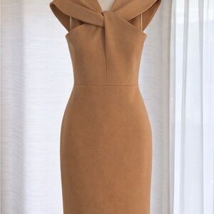 St John’s Elegant Light Caramel Colored Women's Dress